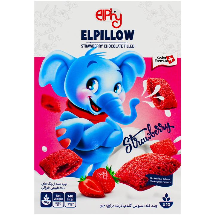 غلات صبحانه شکلات توت فرنگی بالشتی الفی 300 گرمی